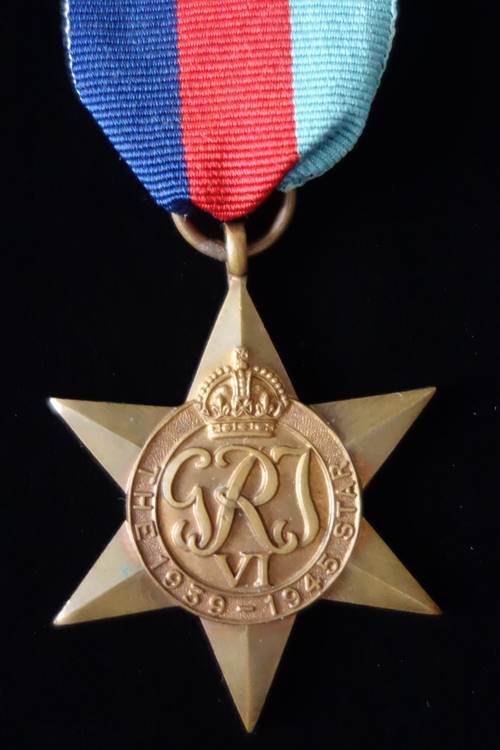 1939/45 Star Italy Star 39/45 War Medal Tarnished World War 2 British Medals 