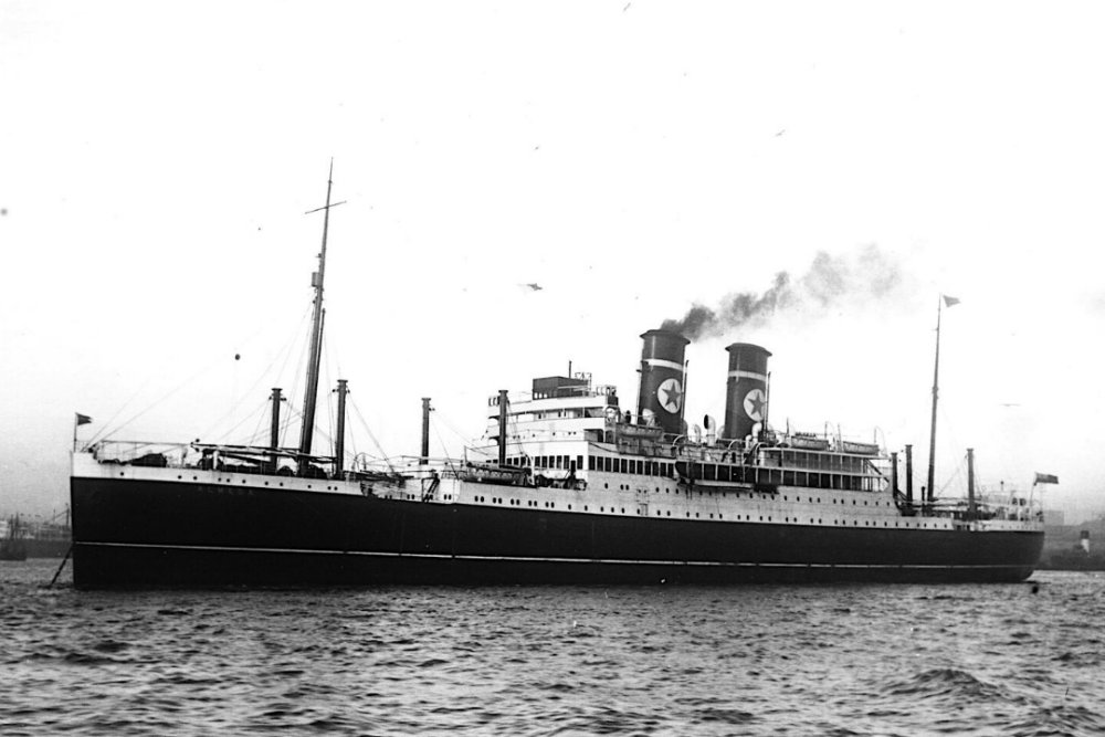 A photograph of the SS Almeda Star